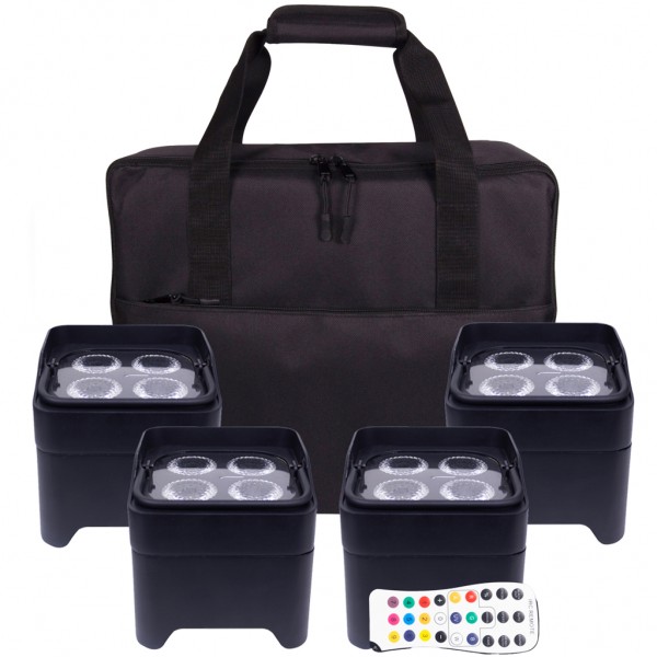 MOBILE PAR MINI HEX 4  BUNDLE DA 4 CON BORSA